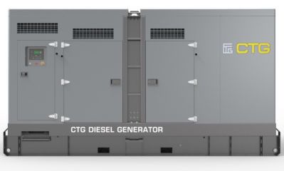 Дизельный генератор CTG 330C в кожухе